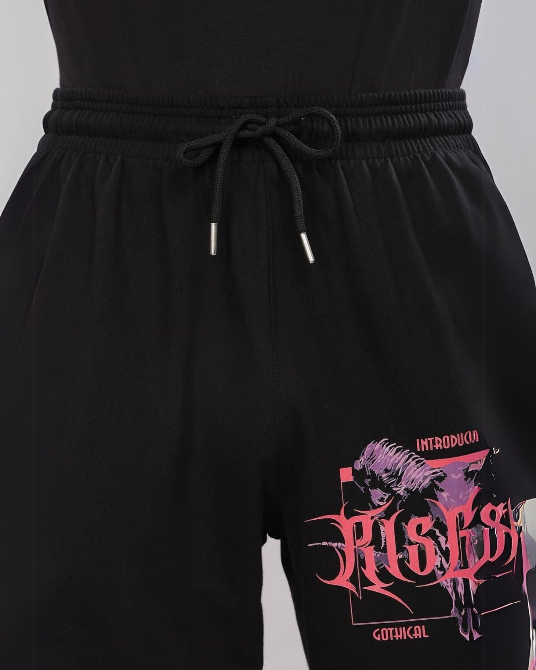 Men's Black Cotton Pant - Skull Trend(*)