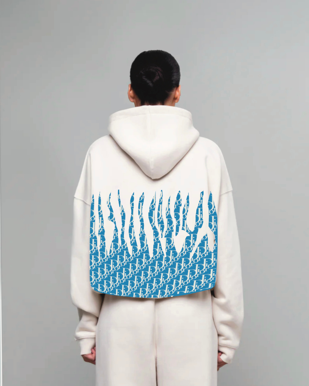 Unisex White Oversized Hoodie - Dor Style(*)