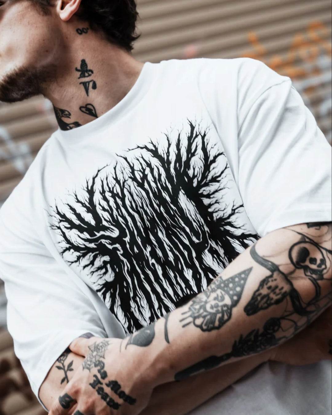 Venomous Unisex Exclusive Oversized Tee - White(*)