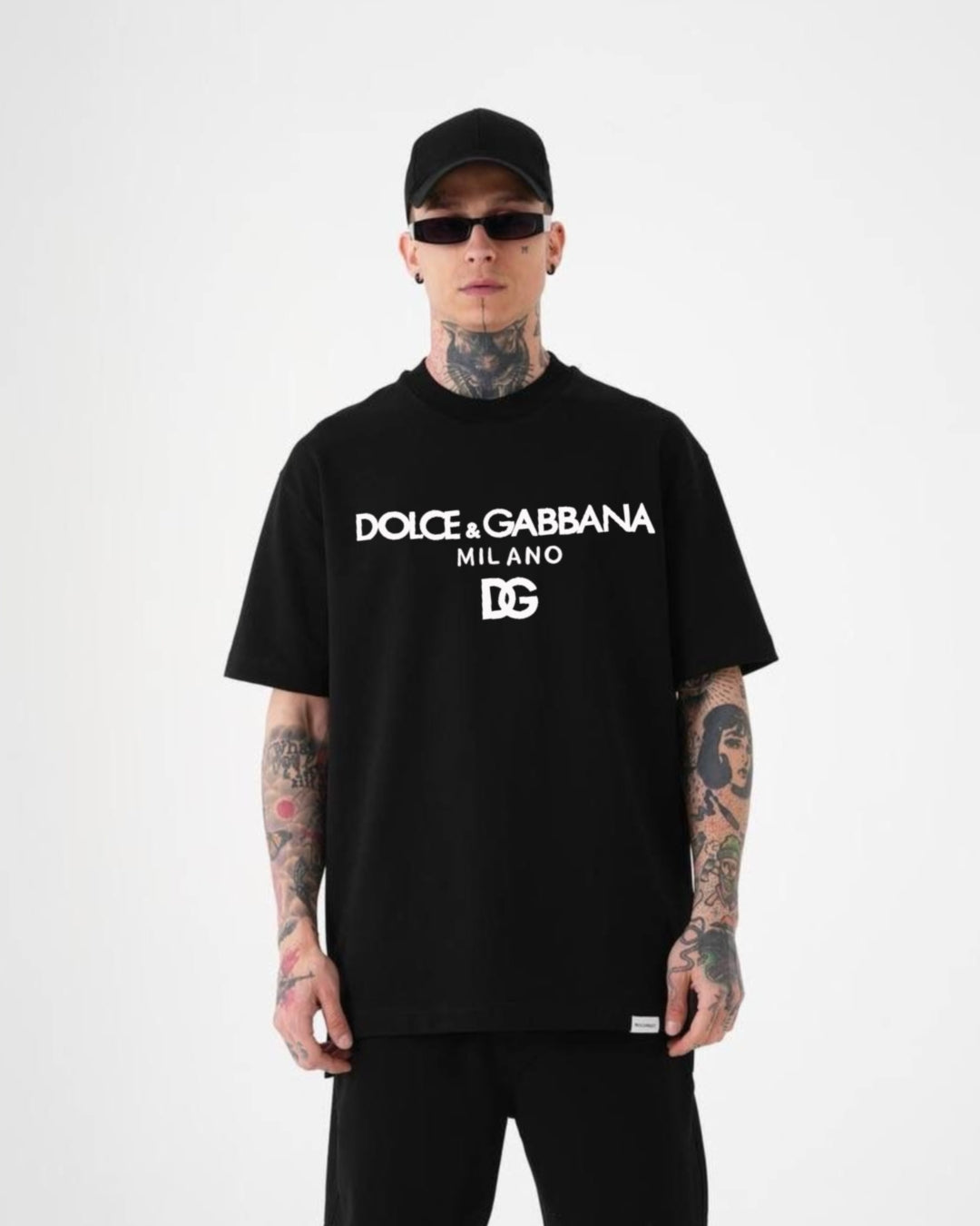 DG Milano Cotton T-shirt - Black(*)