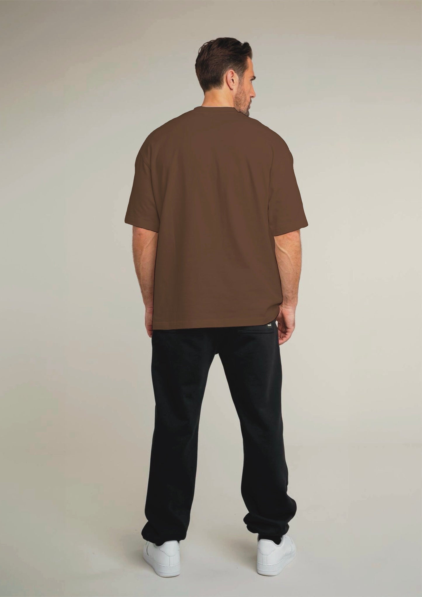 NATURE SCRIPT UNISEX EXCLUSIVE OVERSIZED TEE - BROWN