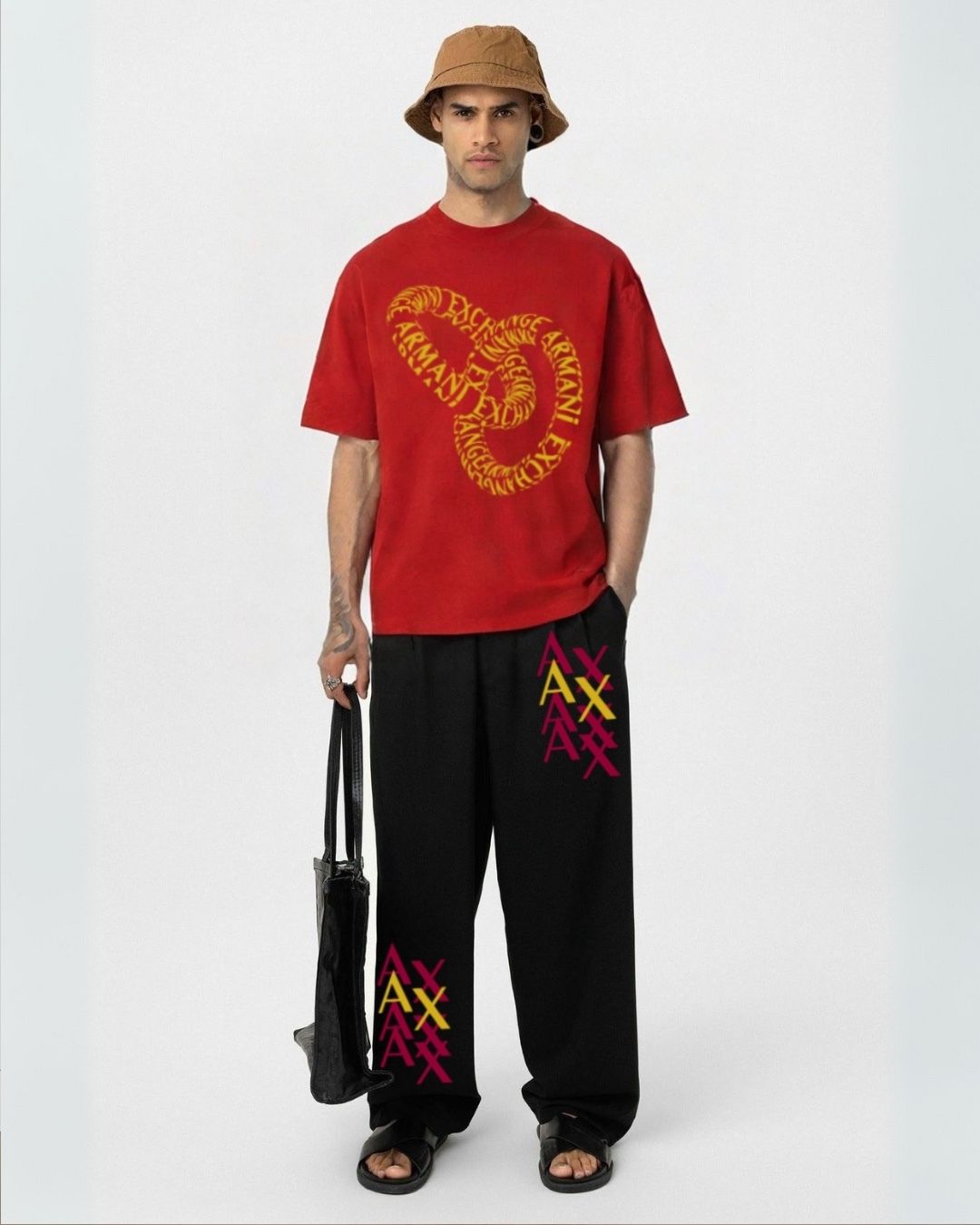 MEN'S AX RING CORDS (RED AND BLACK)