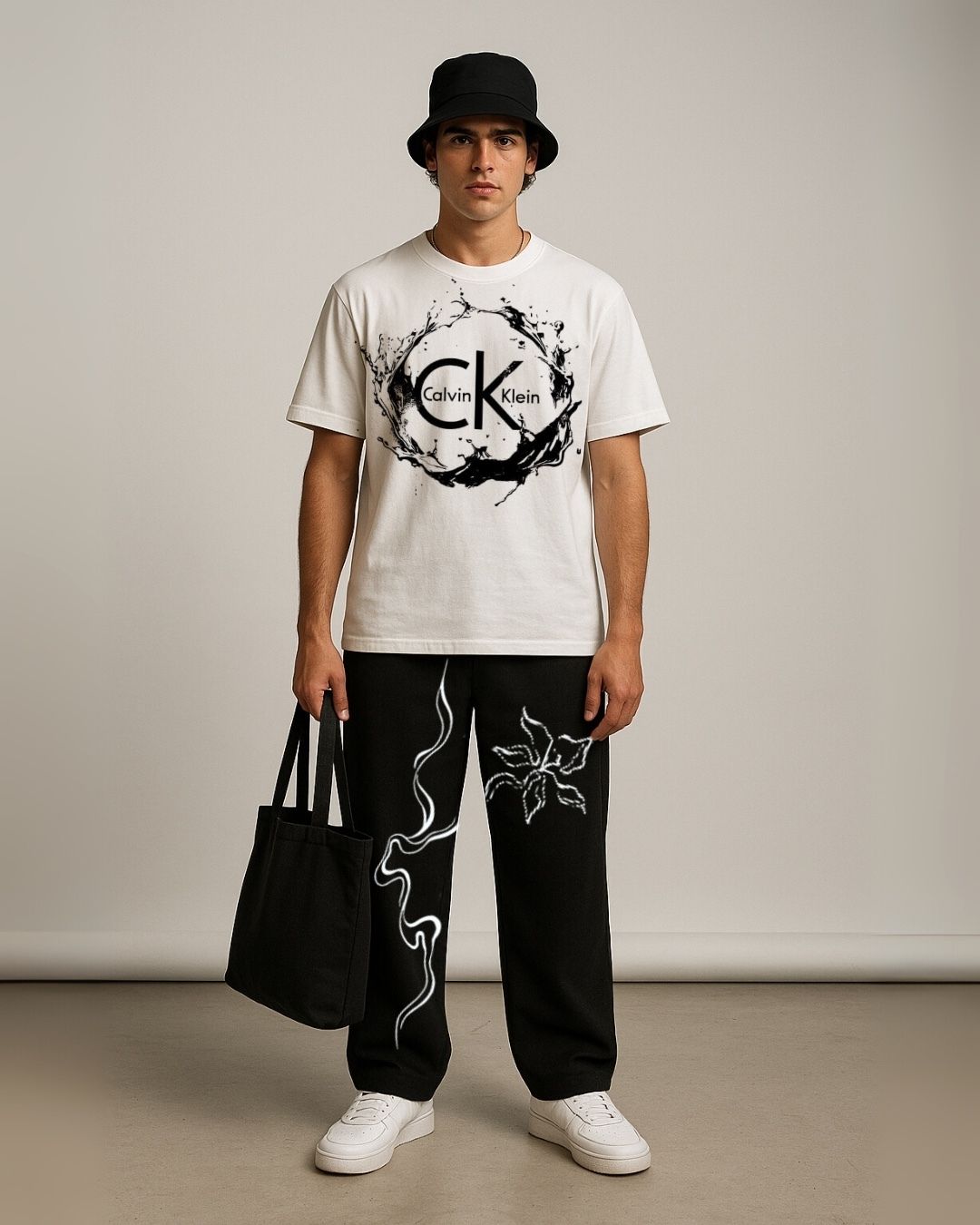 MEN'S CK CORDS (WHITE & BLACK)