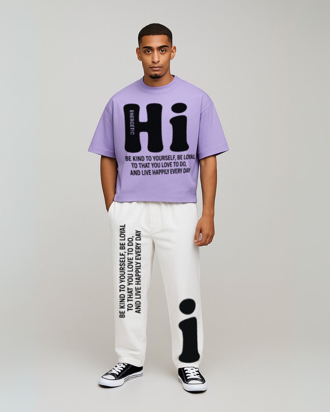 MEN'S HI ENERGETIC CORDS (PURPLE AND WHITE)