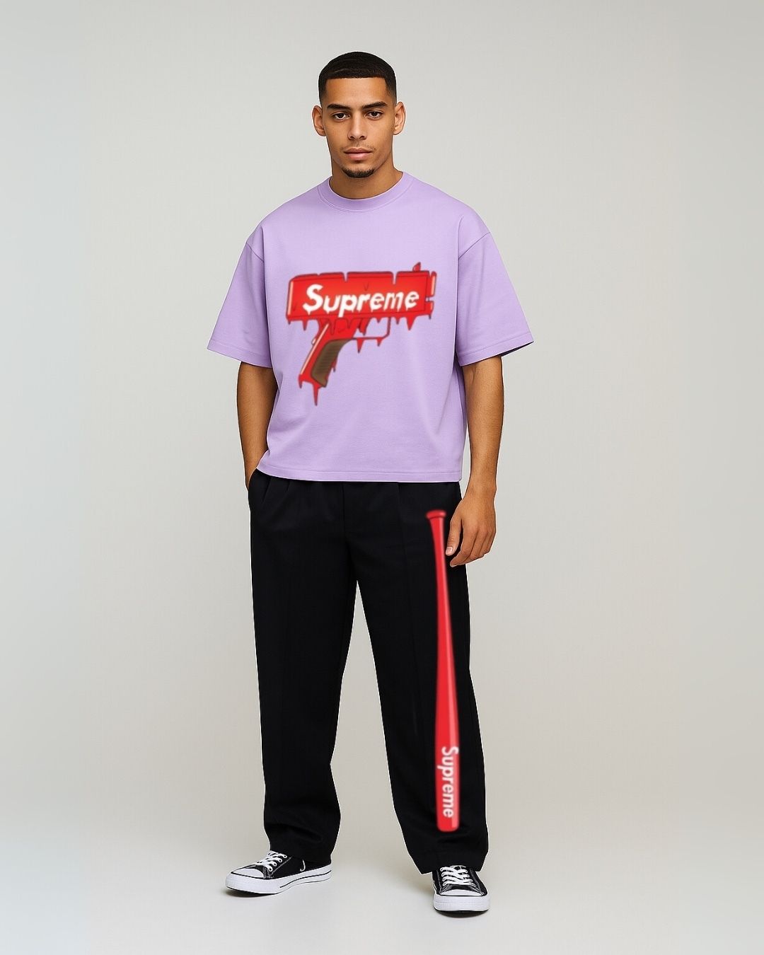 MEN'S STRIKE OUT CORDS (PURPLE AND BLACK)