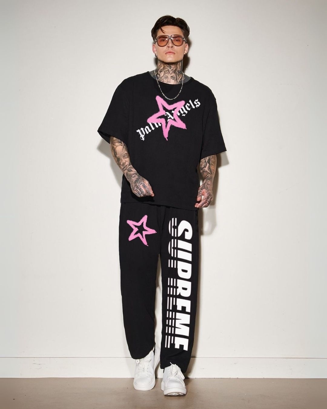 MEN'S SUPREME ANGELS CORDS (BLACK AND BLACK)