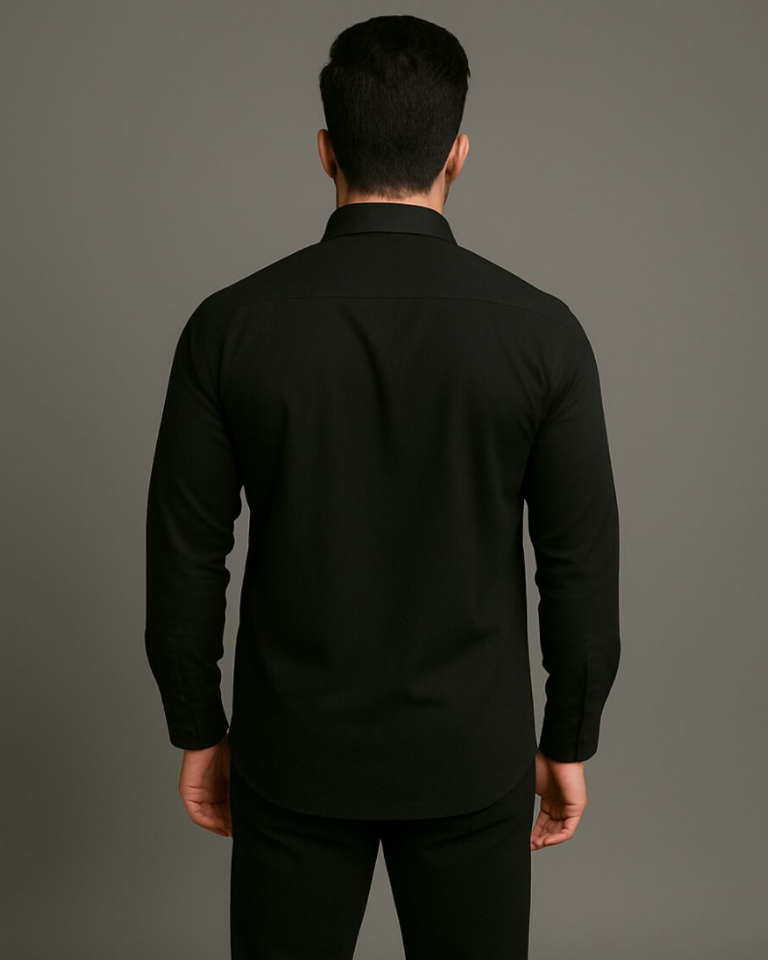 MEN'S 404 GANG FULL SLEEVE BLACK SHIRT
