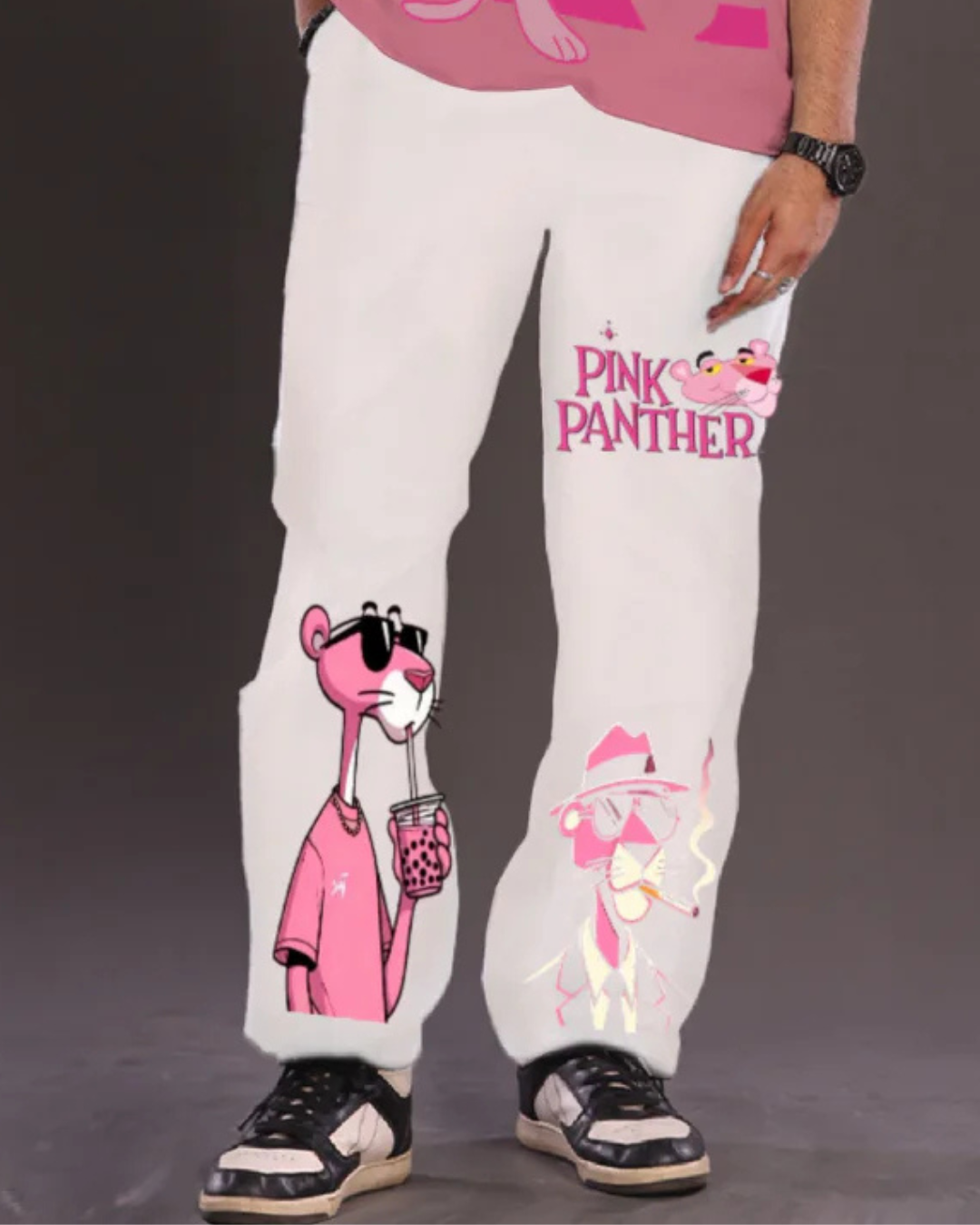 PINK PANTHER PANT WHITE(*)