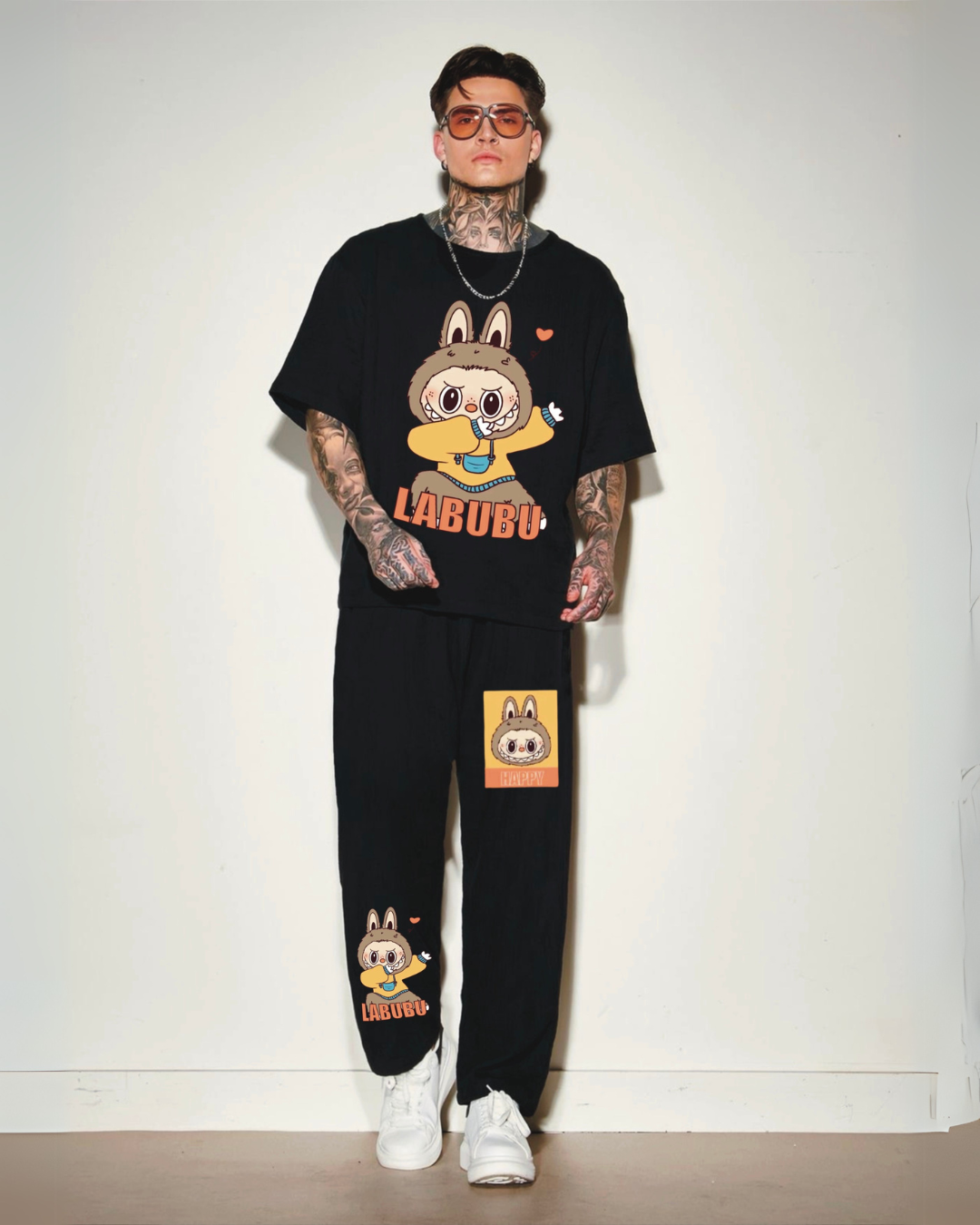 SUPER LABUBU CORDSET (BLACK AND BLACK)