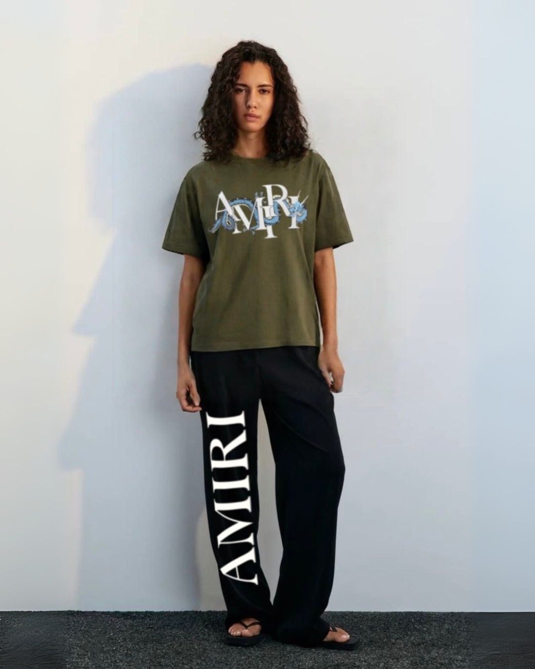 WOMEN'S AMIRI DRAGON CORDS (OLIVE AND BLACK)