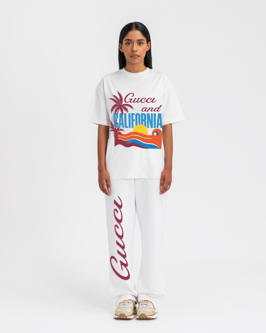 WOMEN'S CALIFORNIA GUCCI CORDS WHITE AND WHITE