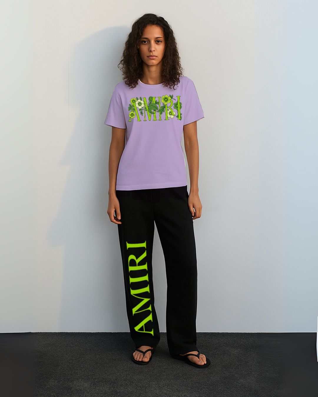 WOMEN'S FLORA AMIRI CORDS (PURPLE AND BLACK)