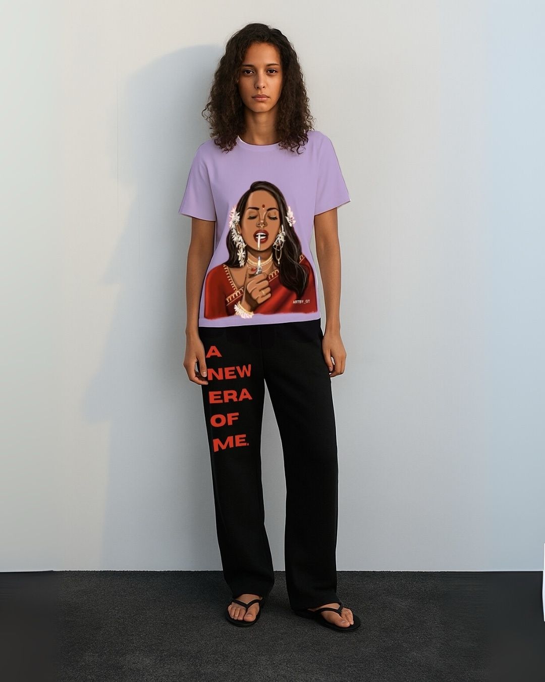 WOMEN'S HOT MESS CORDSET (PURPLE AND BLACK)