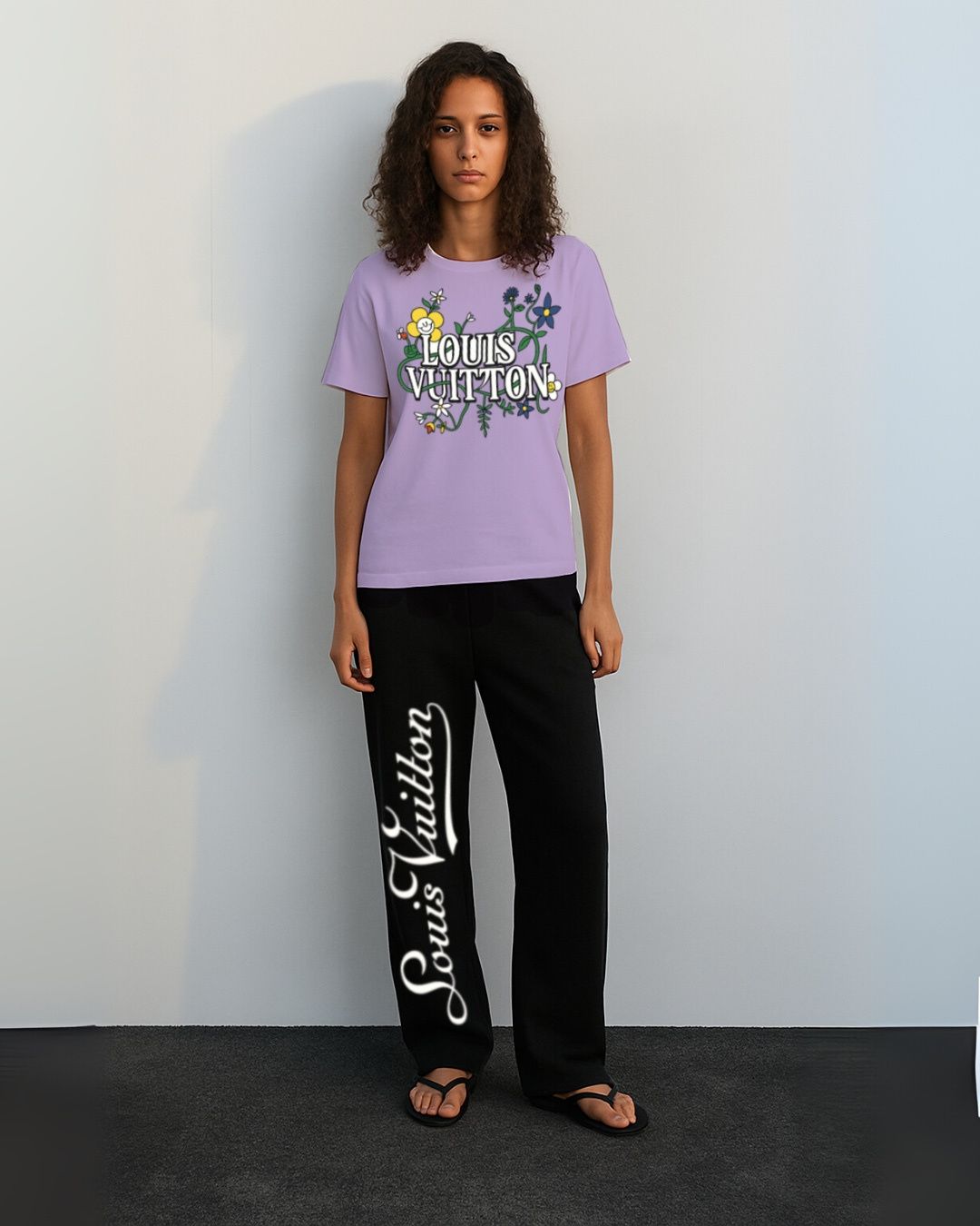 WOMEN'S LV BLOSSOM CORDS (PURPLE AND BLACK)