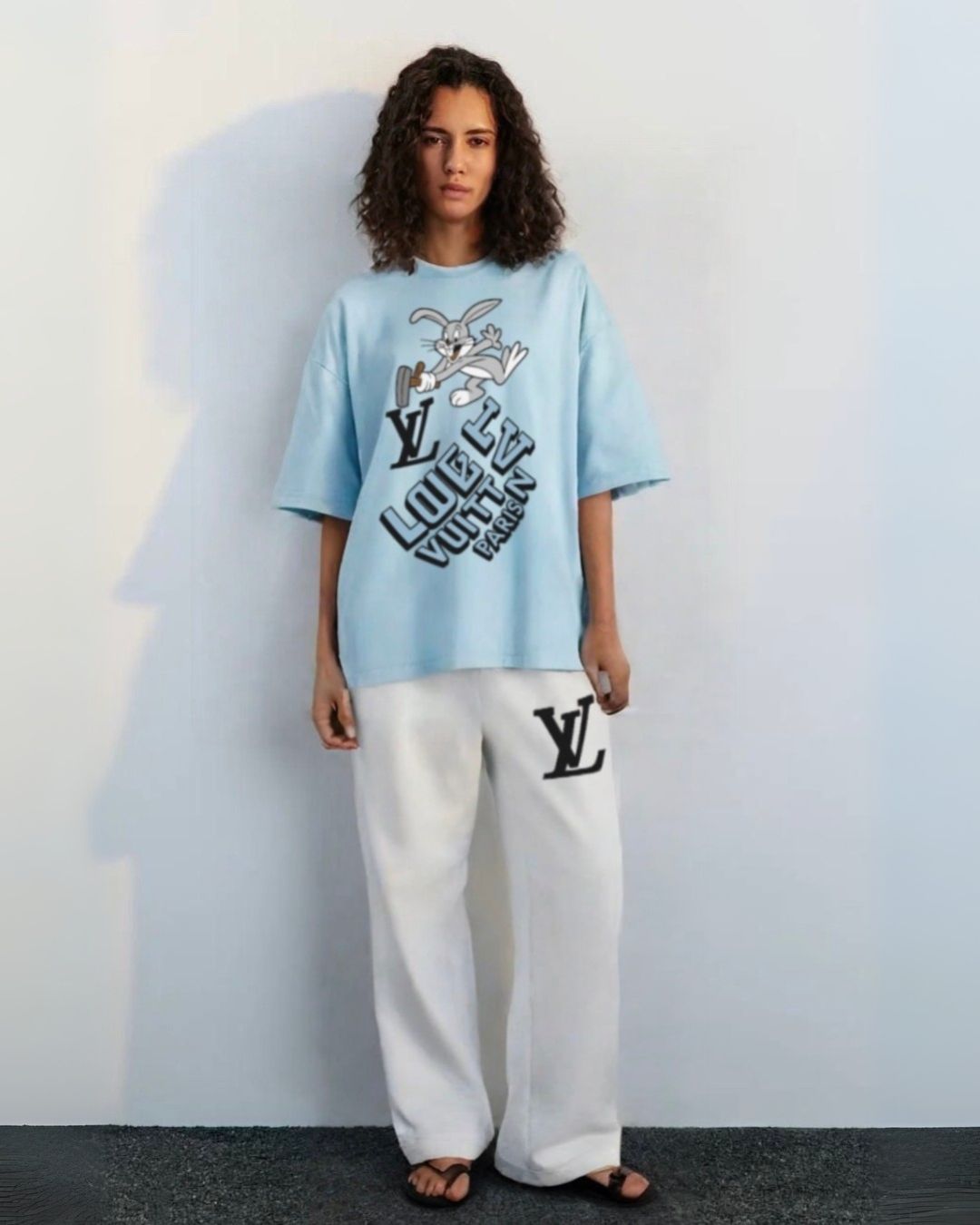 WOMEN'S LV BUNNY CORDS (BLUE AND WHITE)