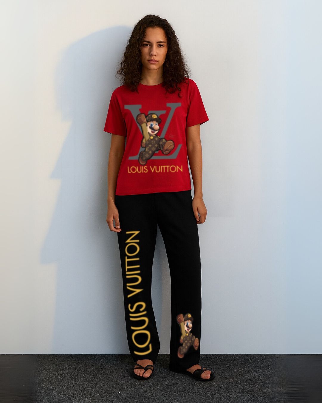 WOMEN'S LV MARIO CORDS (RED AND BLACK)