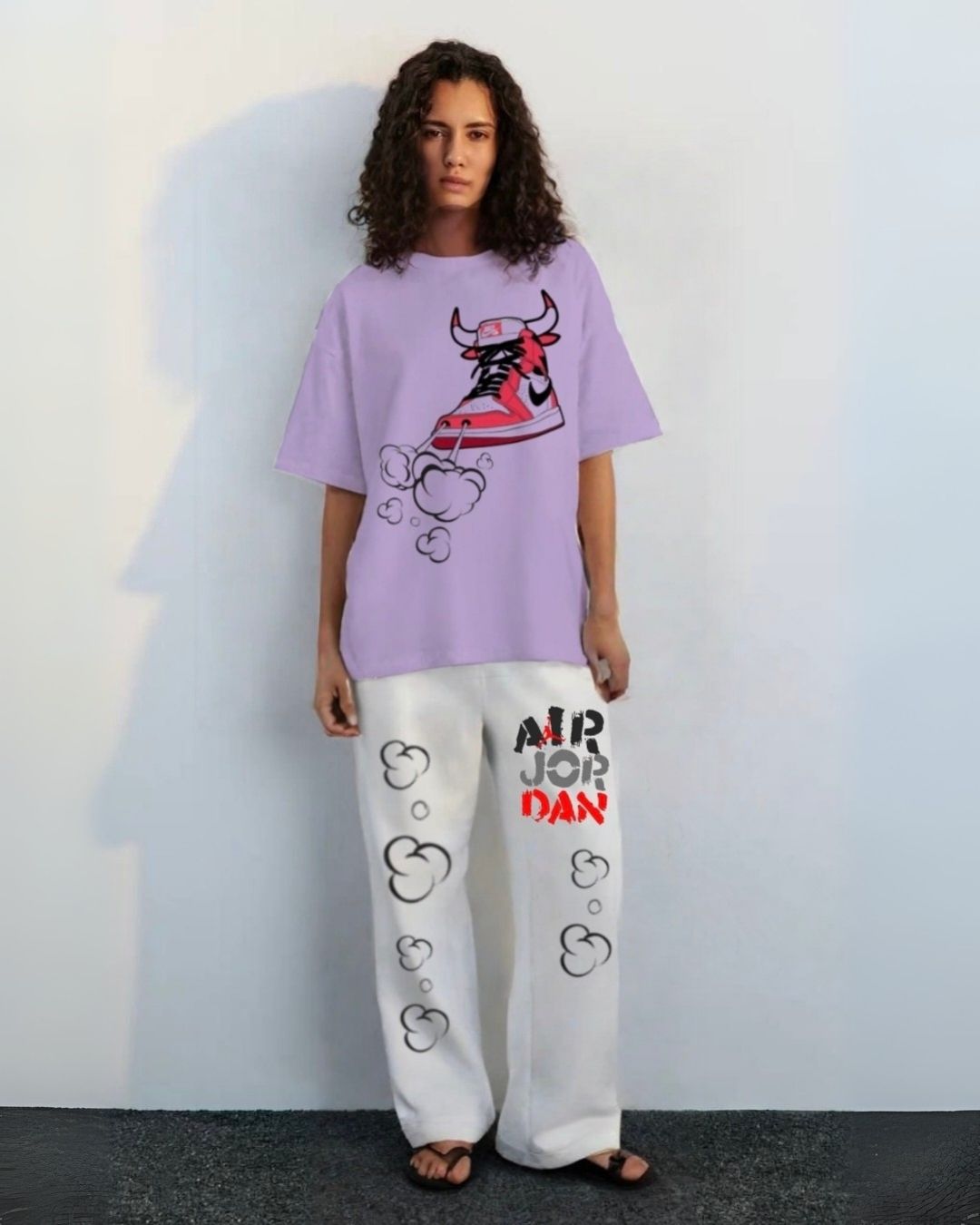 WOMEN'S SNEAKER BULL CORDS (PURPLE & WHITE)