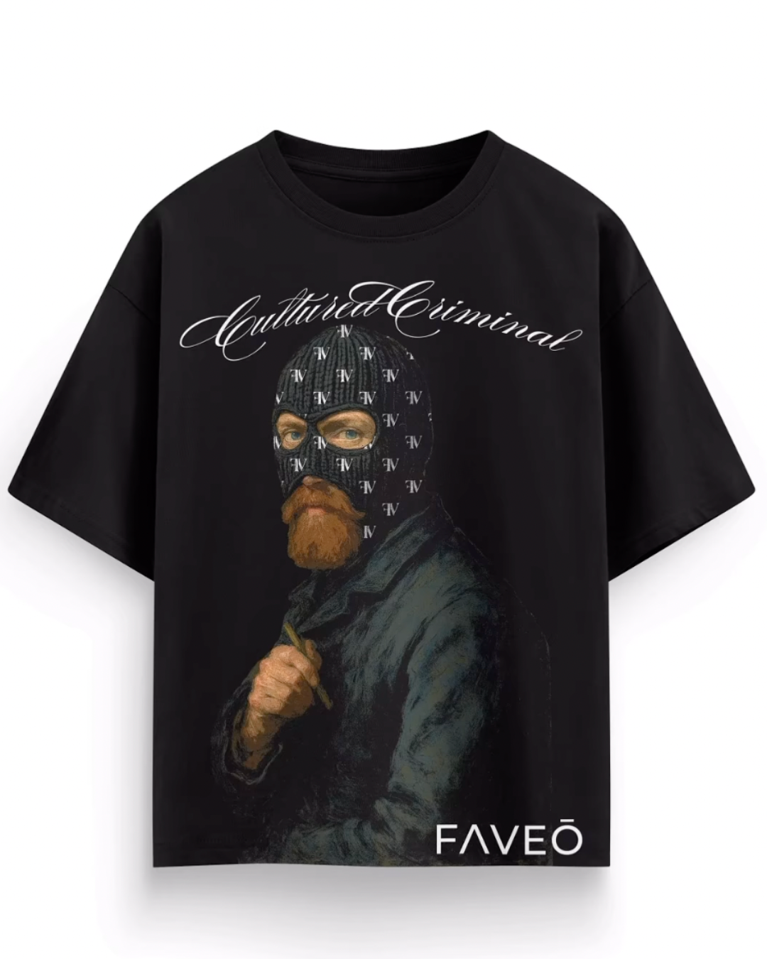 CULTURE CRIMINAL UNISEX EXCLUSIVE OVERSIZED TEE - BLACK