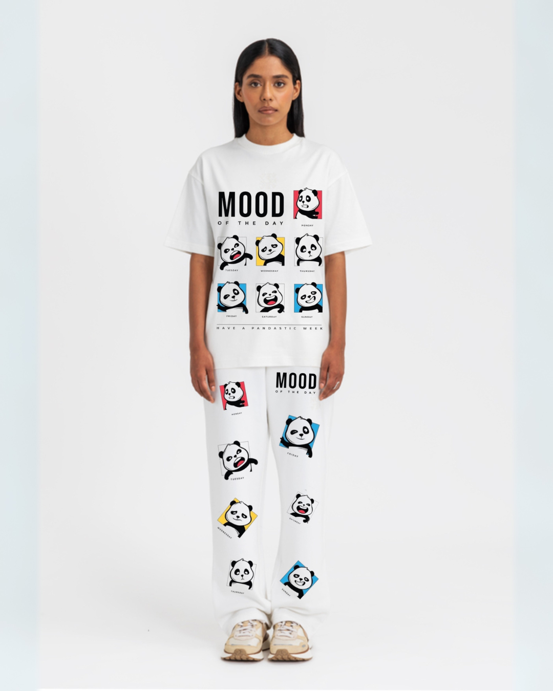 WOMEN'S MOOD OF THE DAY CORDSET WHITE AND WHITE