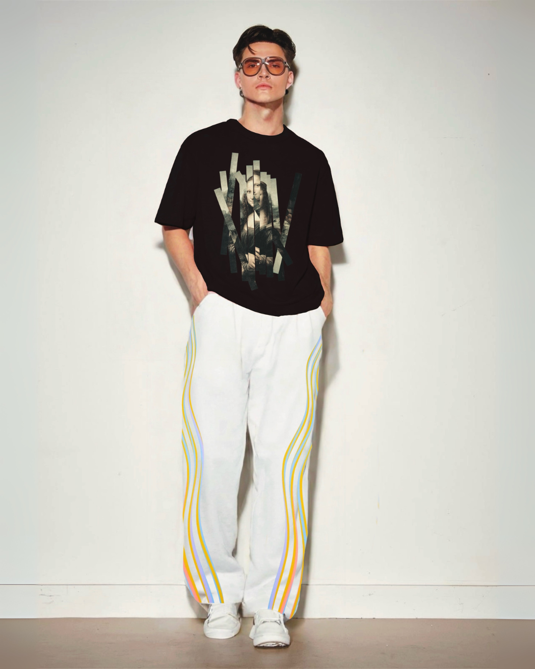 MEN'S RETRO VISION CORDSET (BLACK AND WHITE)