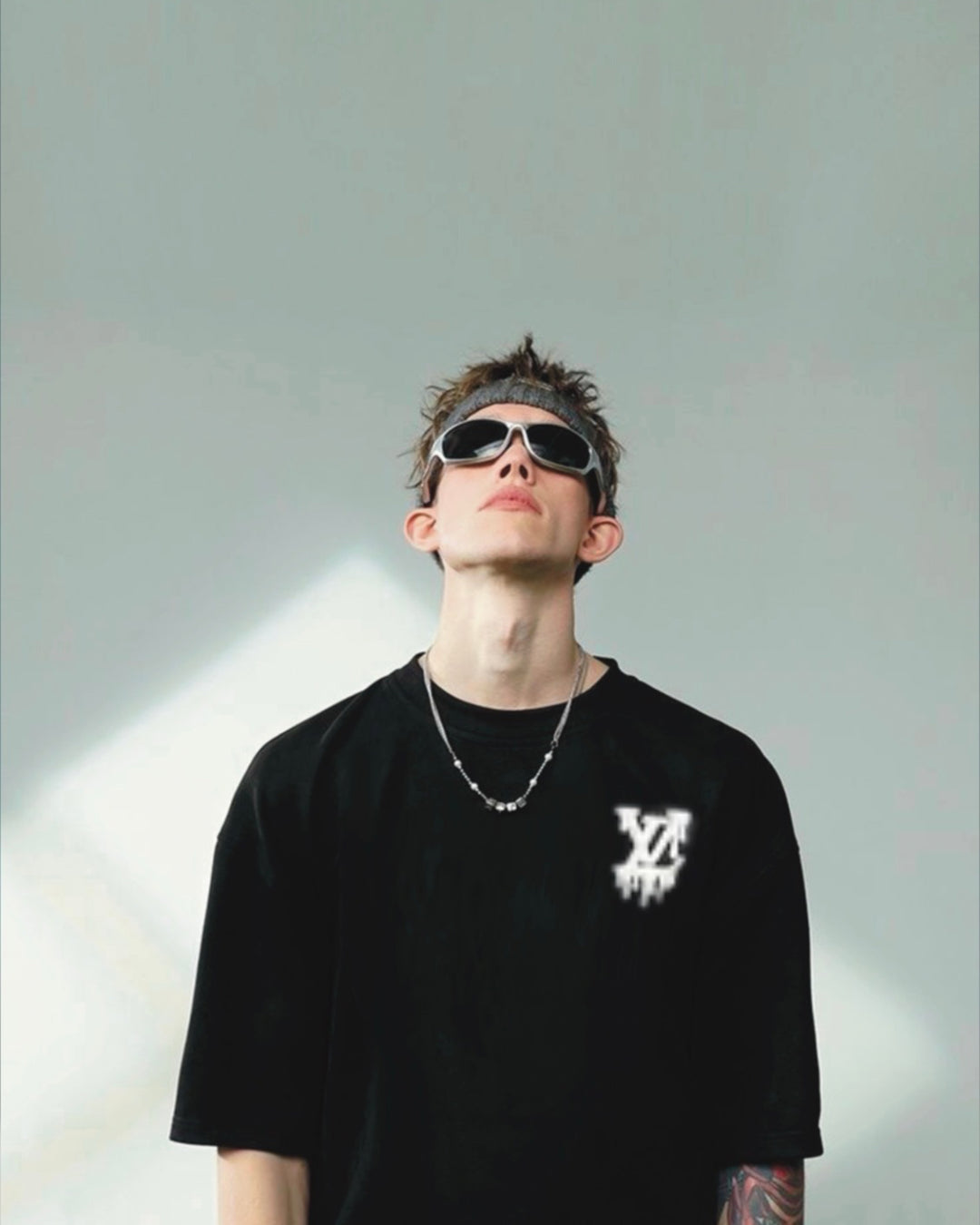 GHOST VUITTON UNISEX EXCLUSIVE OVERSIZED TEE - BLACK(*)