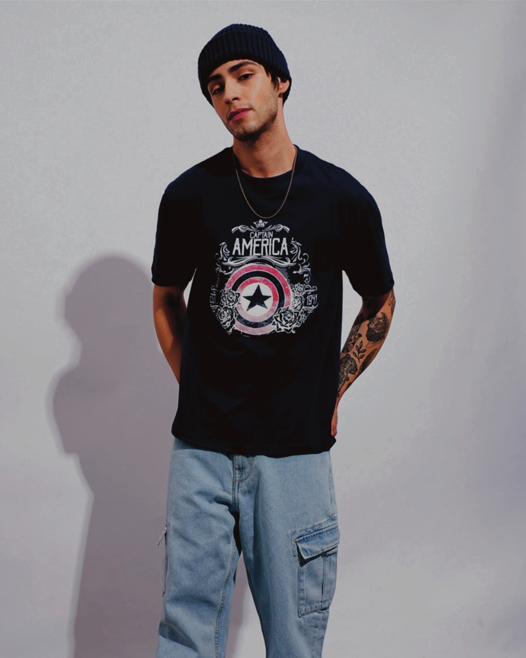 Sallu Style Unisex Exclusive Oversized Tee - Black(*)