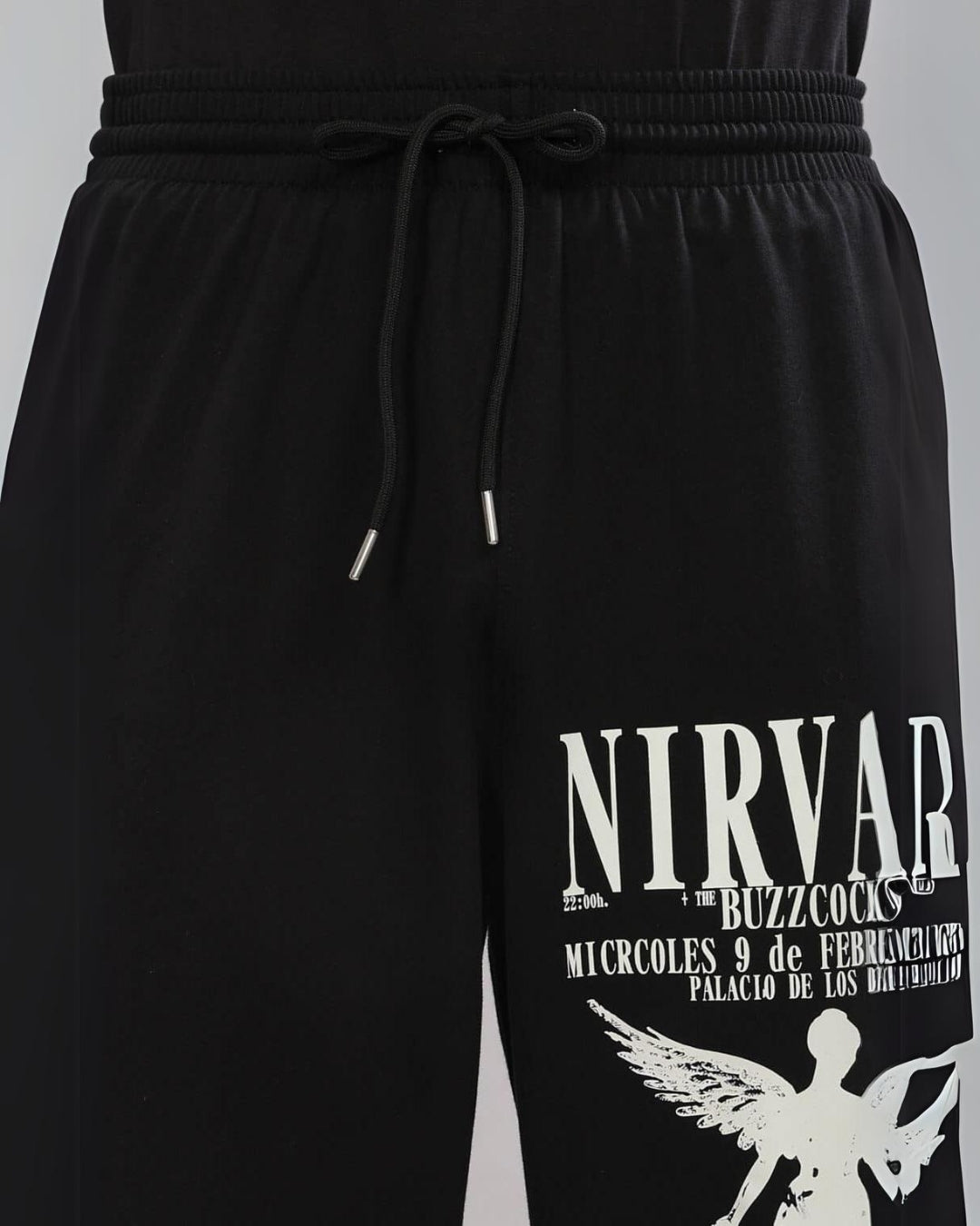 Men's Black Cotton Pant - Nirvana