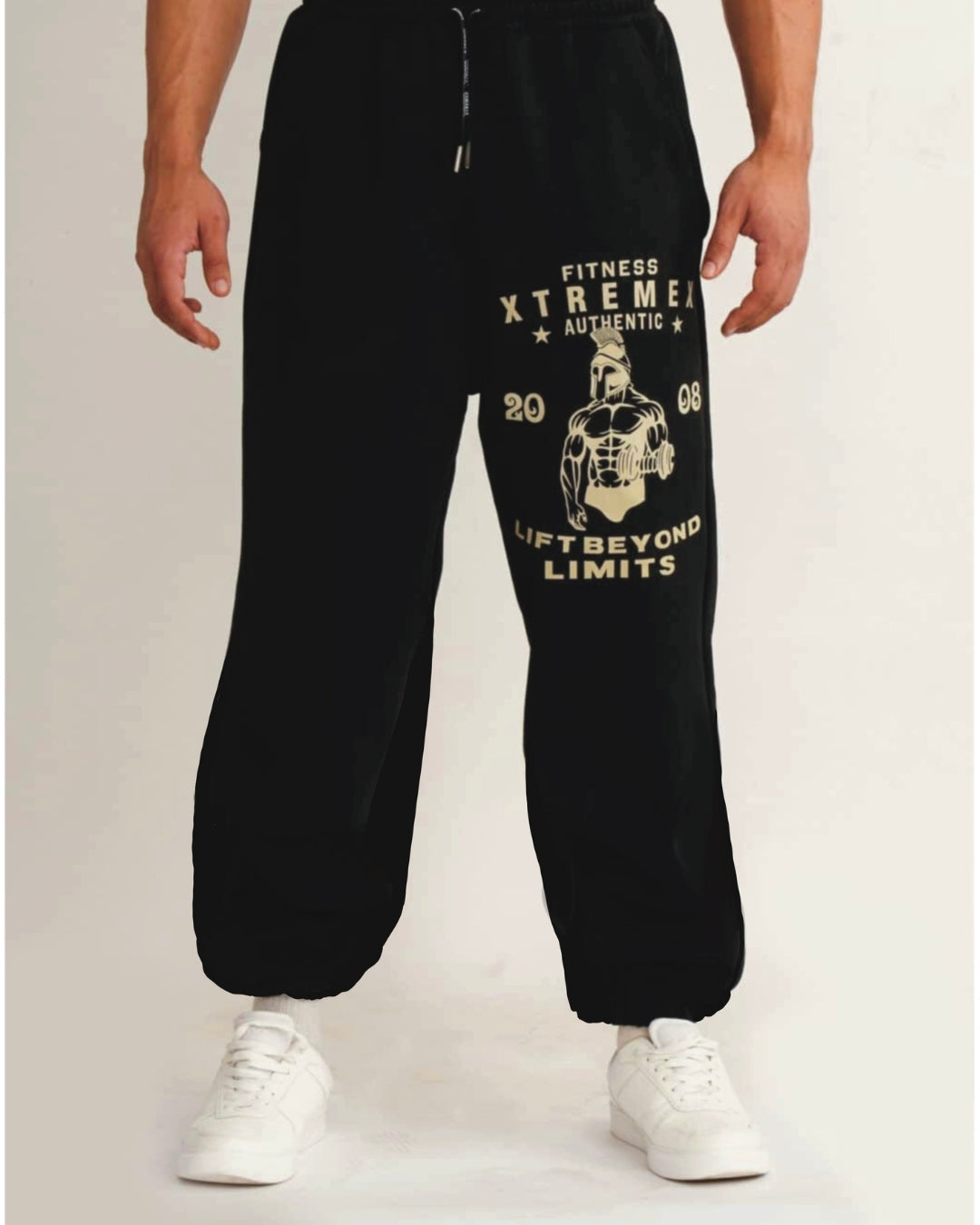 Unisex Black Cotton Pant - Beyond Limits