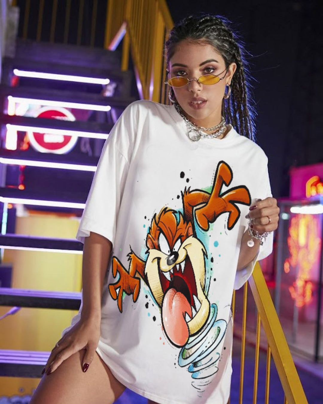 MAD Unisex Exclusive Oversized Tee - White