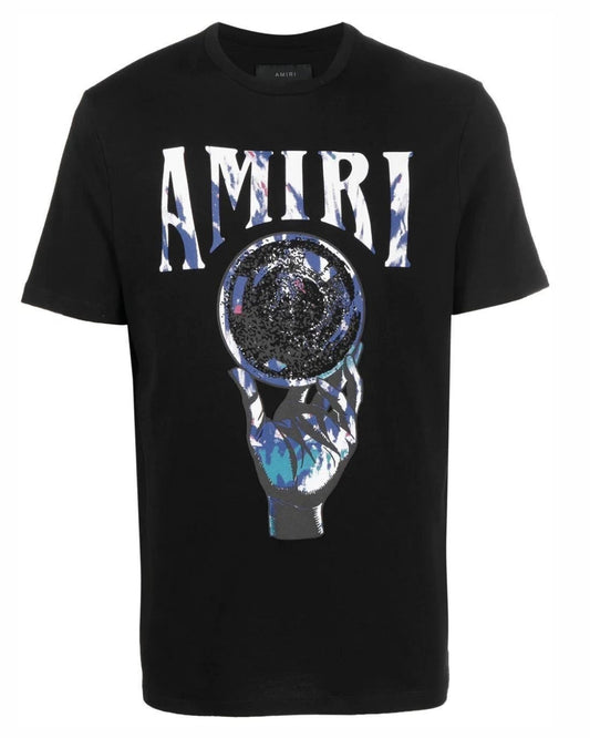 AMIRI Crystal Ball Cotton T-shirt - Black