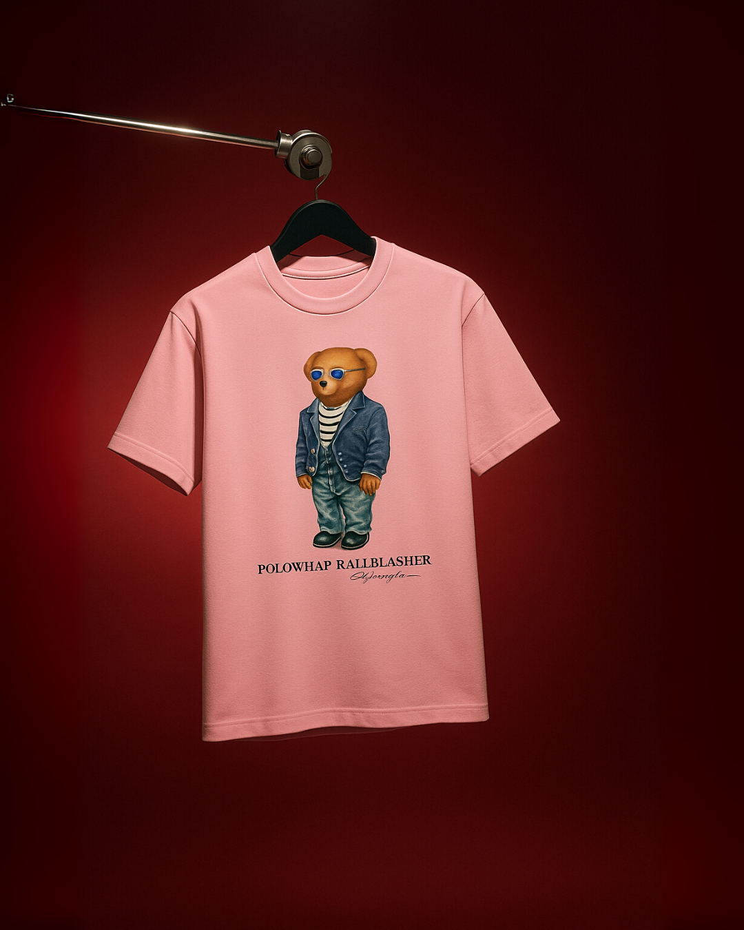 BALMAIN (RED), POLO BEAR (PINK) TEE COMBO OF 2(*)