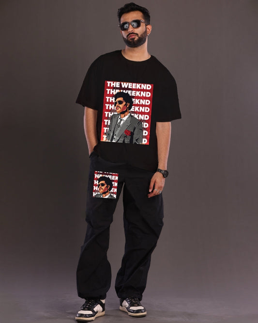 Men's The Weekend Oversized Co-ord Set in Black