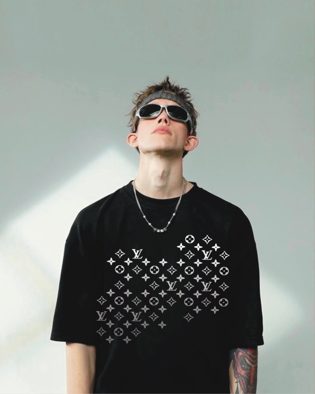 LV Stars Unisex Exclusive Oversized Tee - Black(*)
