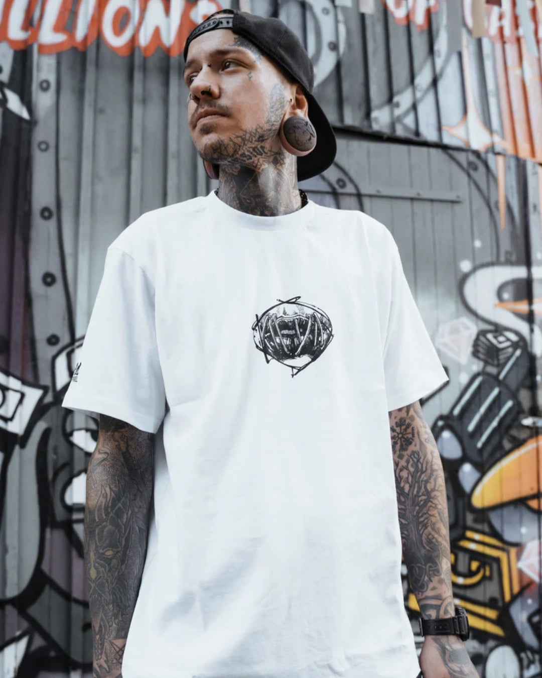 Demon Unisex Exclusive Oversized Tee - White