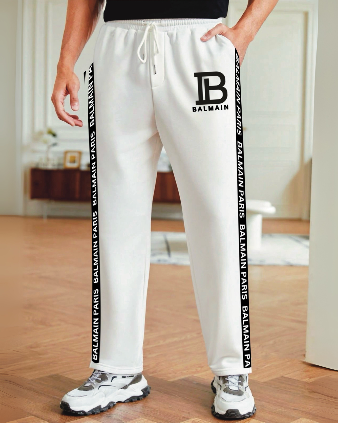 Men's White Ultrasoft Cotton Pant - Paris Style