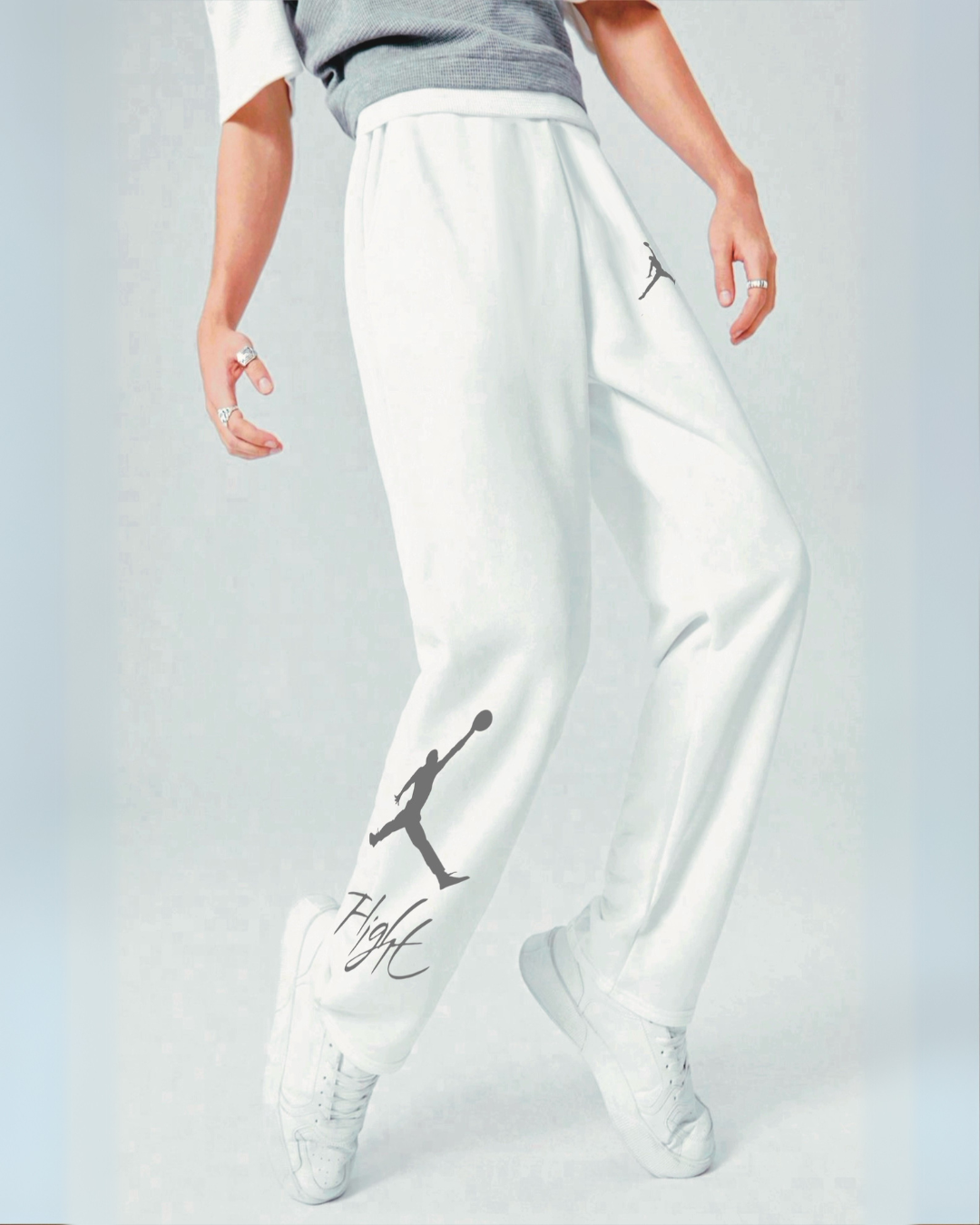 Men's White Ultrasoft Cotton Pant - Flight