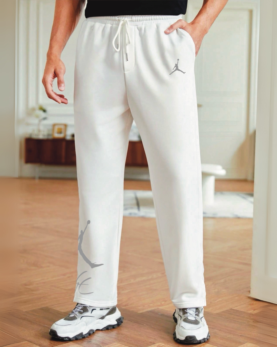 Men's White Ultrasoft Cotton Pant - Flight