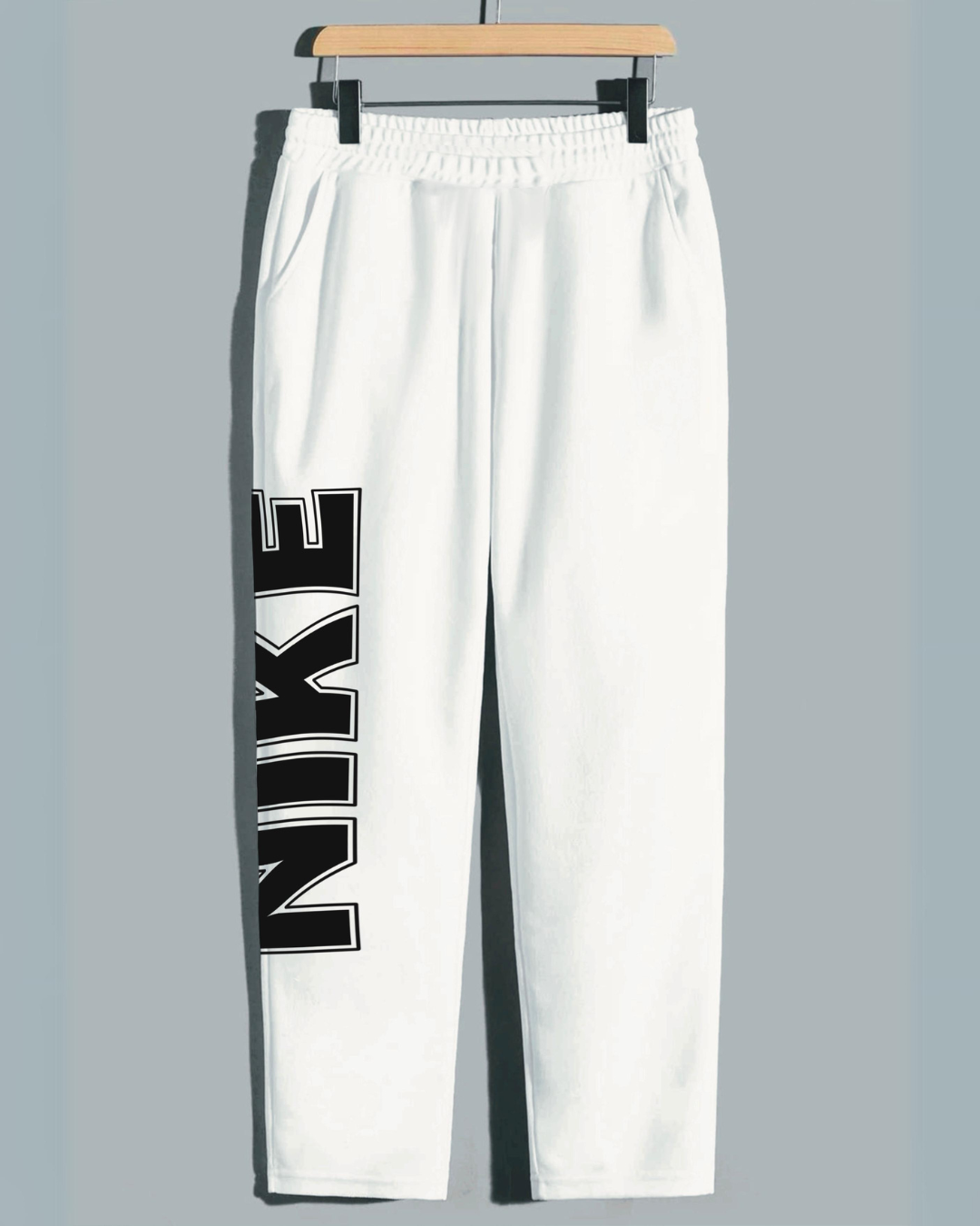 Men's White Cotton Pant - Nike