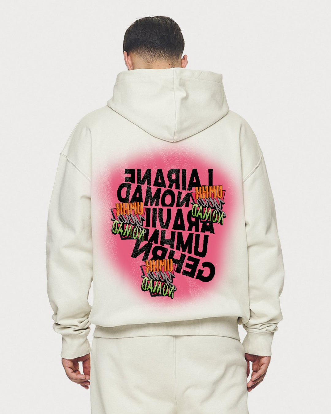 Unisex White Oversized Hoodie - UMHK