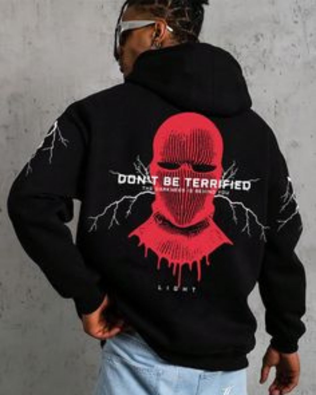 Unisex Black Oversized Hoodie - Spiderman