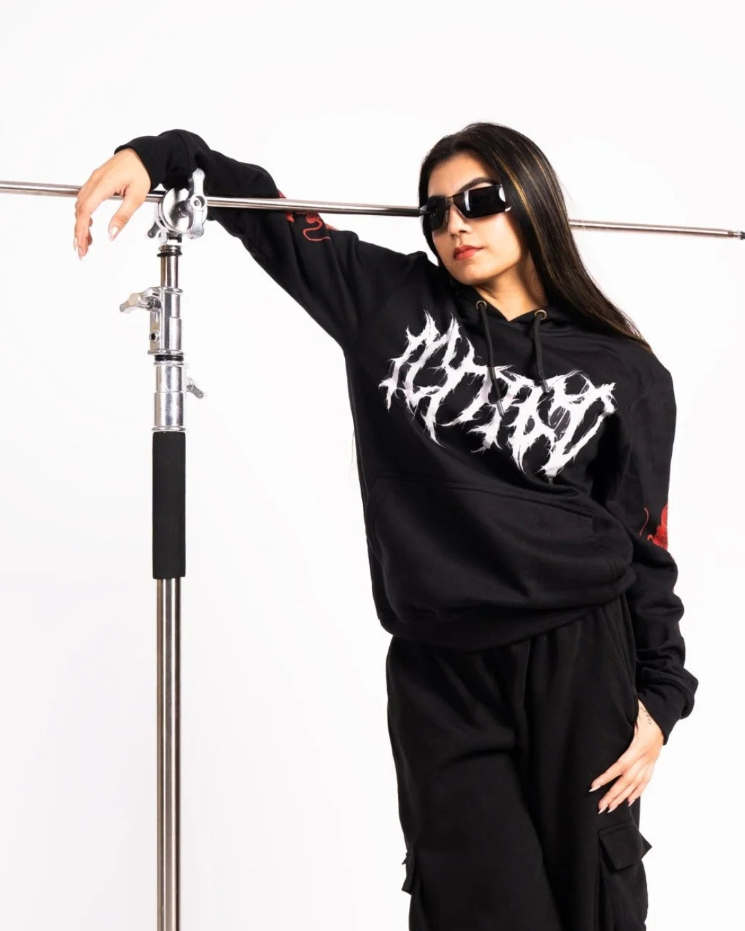 Unisex Black Oversized Hoodie - GET SET WEAR