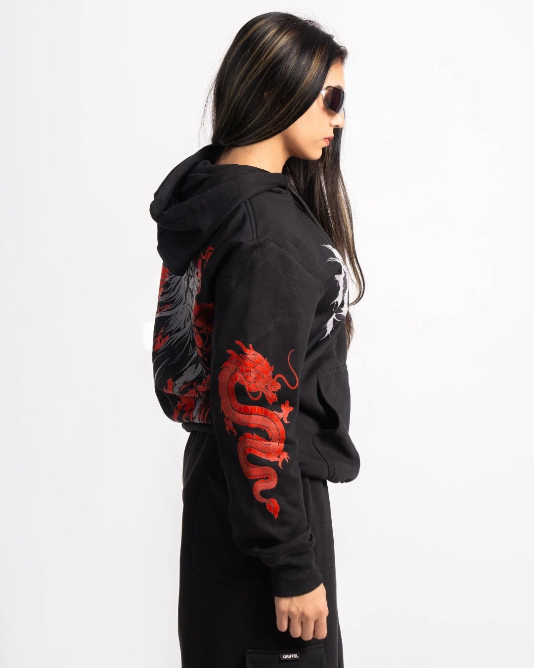 Unisex Black Oversized Hoodie - GET SET WEAR