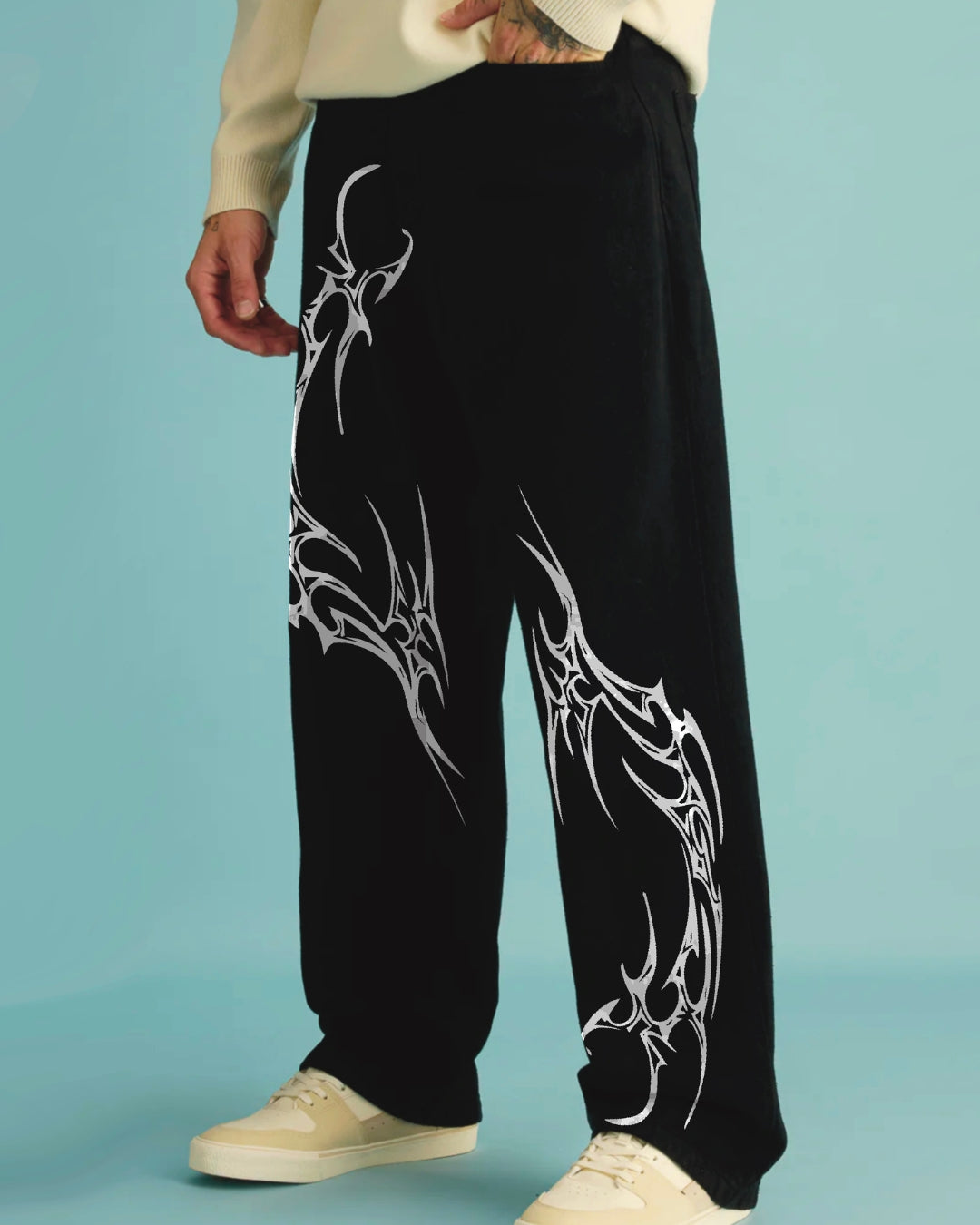 Unisex Black Ultrasoft Cotton Pant - Slasher