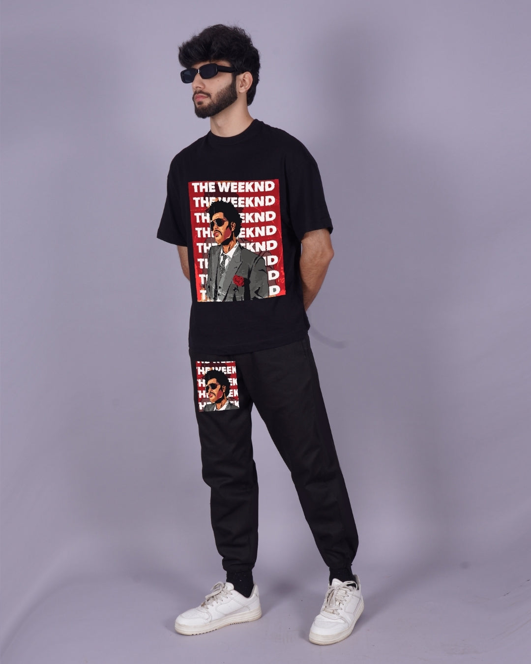 Men's The Weekend Oversized Co-ord Set in Black