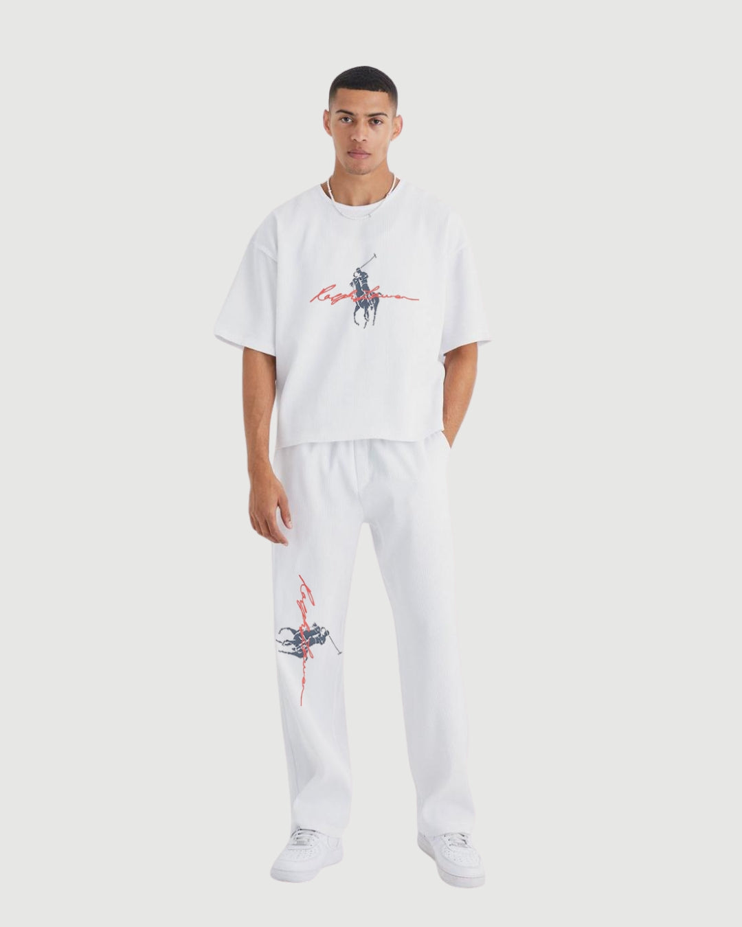 Men Ralph Lauren Oversized Cord Set - White and White