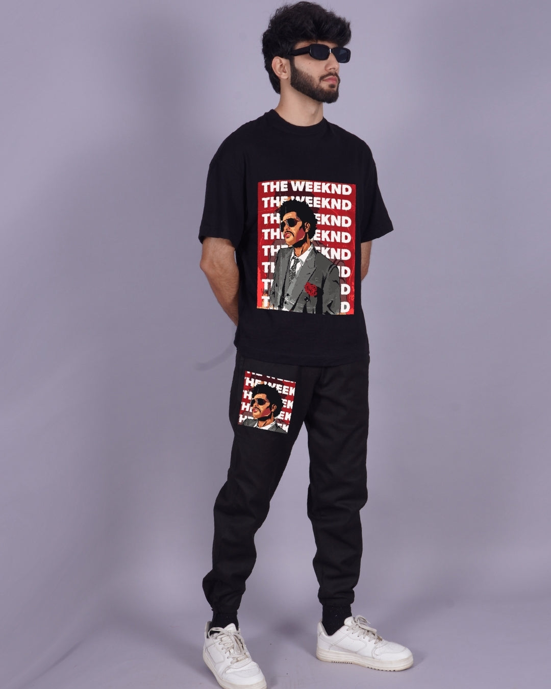 Men's The Weekend Oversized Co-ord Set in Black