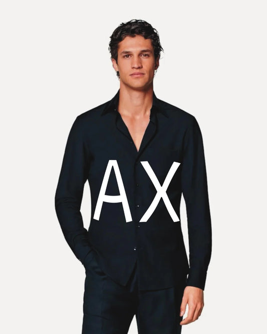 BOLD AX FULL SLEEVE BLACK SHIRT(*)