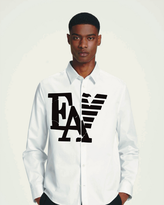 EMPORIO FULL SLEEVE WHITE SHIRT(*)