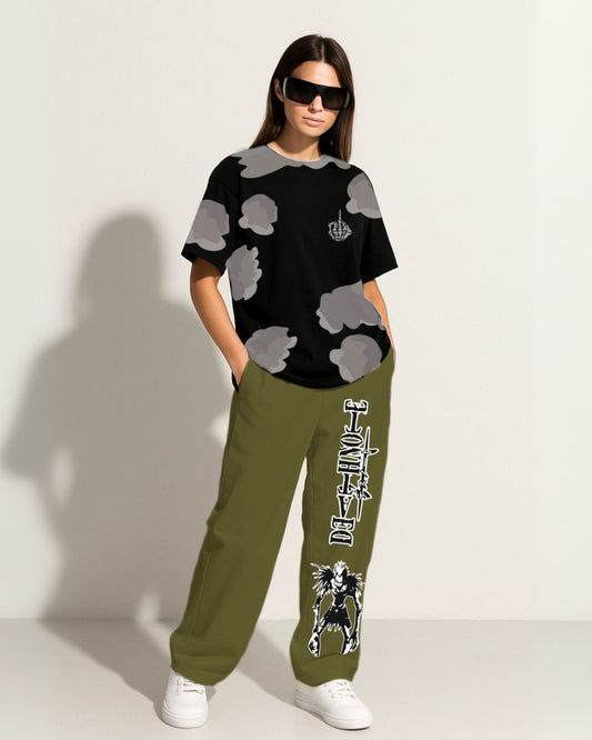 Finger-Up Tees with Death  Note pants (black and olive)(*)