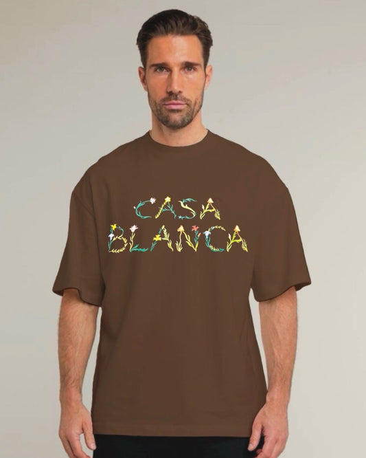 NATURE SCRIPT UNISEX EXCLUSIVE OVERSIZED TEE - BROWN